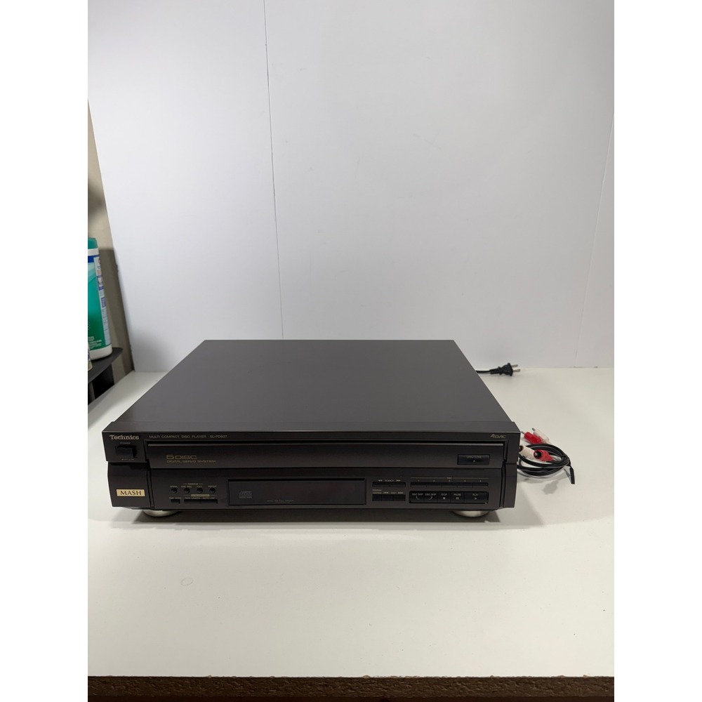 Technics SL-PD607 5-Disc Multi Compact Disc Player MASH 4 DAC Black 1991 Japan